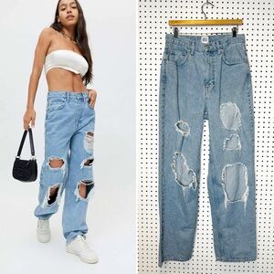 BDG | Vintage Feel High-Rise Baggy Jean In Blue Sz. 30